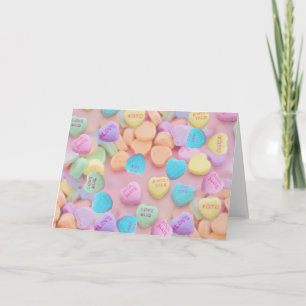 valentines candy hearts holiday card