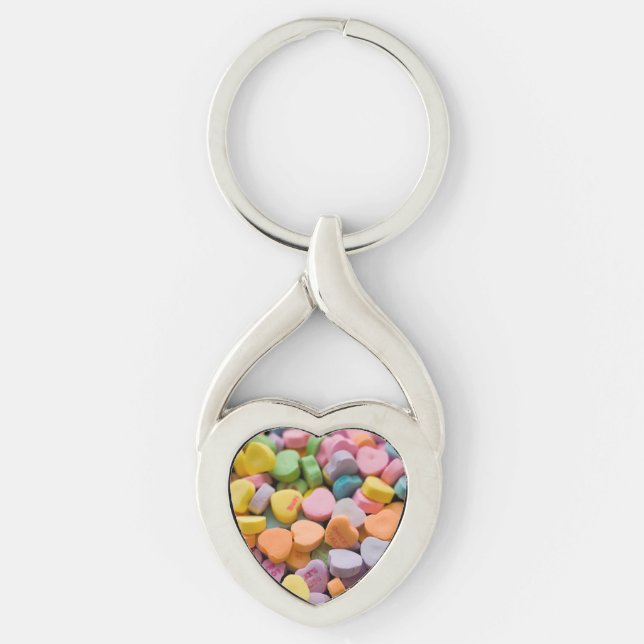 VALENTINE'S CANDY HEARTS  KEY RING (Front)