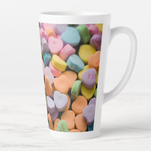 VALENTINE'S CANDY HEARTS  LATTE MUG