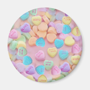 valentines candy hearts magnet