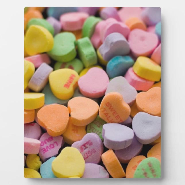 VALENTINE'S CANDY HEARTS  PLAQUE (Front)