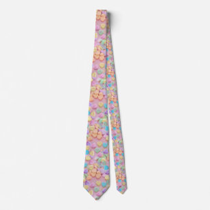 valentines candy hearts tie