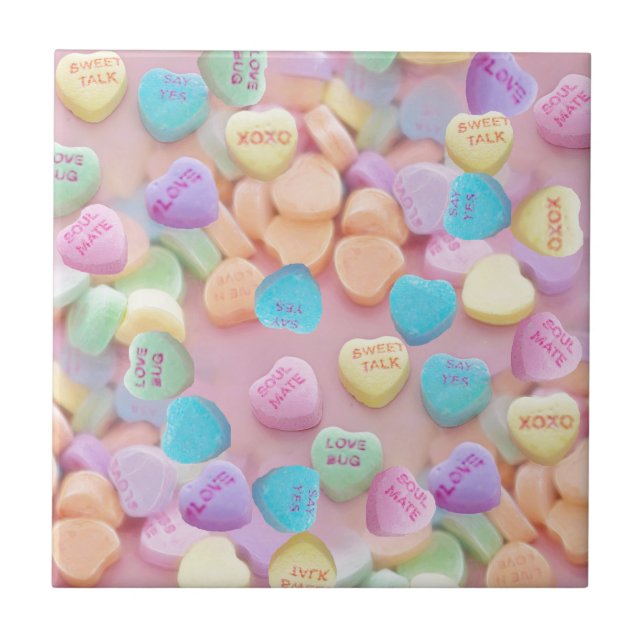 valentines candy hearts tile (Front)
