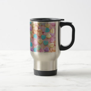 valentines candy hearts travel mug