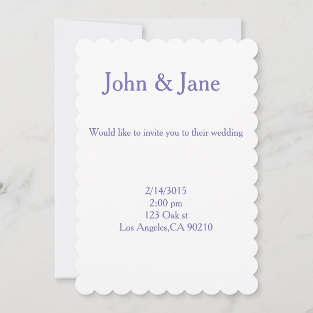 valentine's candy pastel pink wedding invitations (Back)