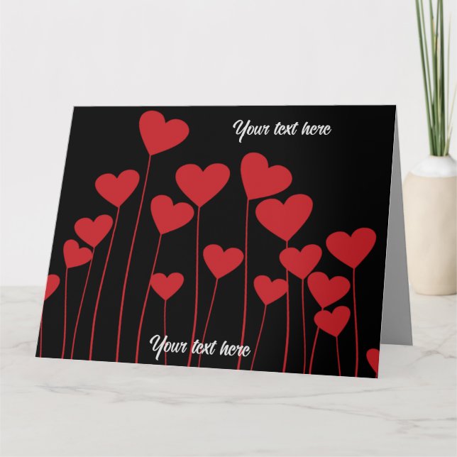 Valentine's card - customise text (Front)