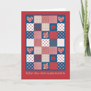 Valentine's Card Norwegian Greeting, Hearts, Roses