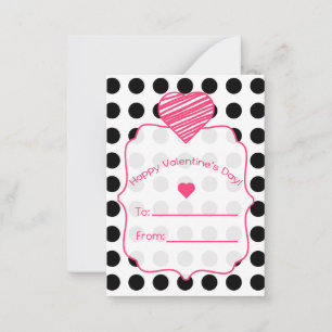 Valentine's Cards - Set Of 100 - Polka Dots