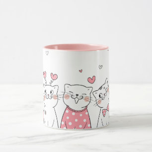 Valentine's Cats Mug