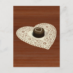 Valentines Chocolate Holiday Postcard