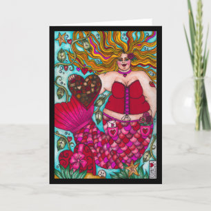Valentine's Chocolate Mermaid Card