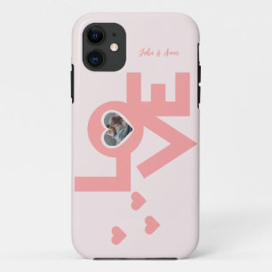 Valentines Couple Heart Custom Personalised Photo Case-Mate iPhone Case