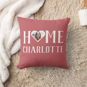 Valentines Couple Heart Custom Personalised Photo Cushion