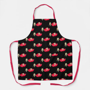 Valentine's Cupid w/Hearts All-Over Print Apron