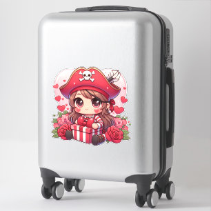 Valentine's Cute Anime pirate girl