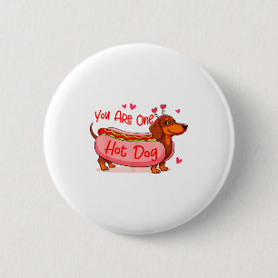 Valentines Dachshund Lover Wiener Mom Youre One Ho 6 Cm Round Badge