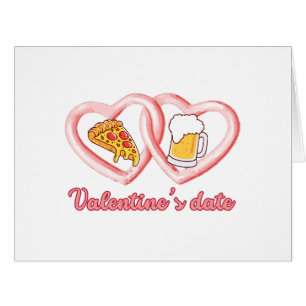 Valentine's Date Pizza Beer
