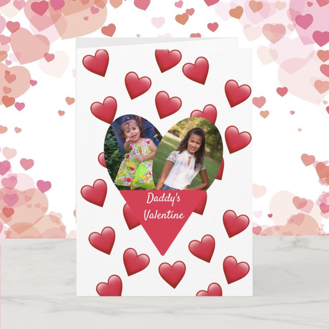 Valentine's Day 2 Photo From Daddy To Daughter Card (Creator Uploaded)