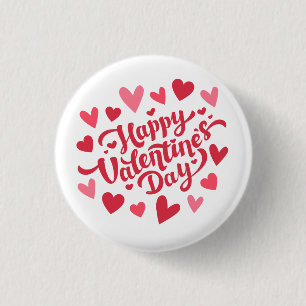 Valentine's Day 3 Cm Round Badge
