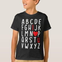 Valentine's Day Abc I Love You Heart Teacher Gift 