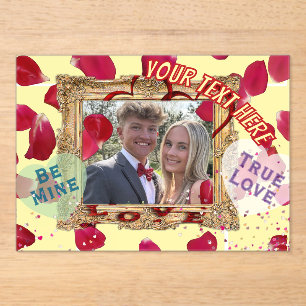 Valentine's Day Acrylic Invitations