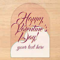 Valentine's Day Acrylic Invitations