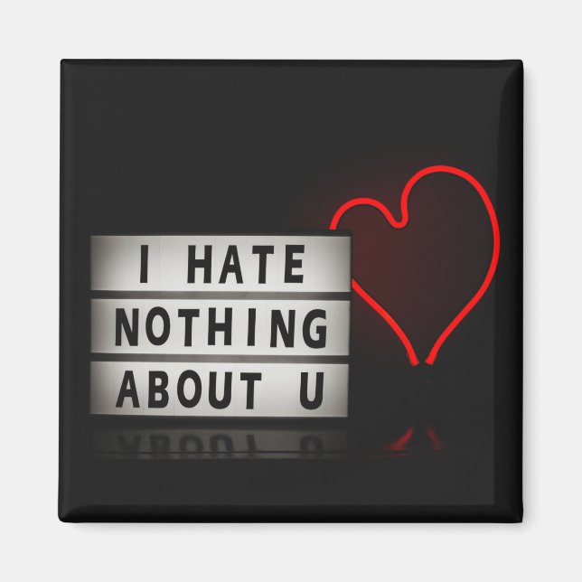 Valentines Day Aesthetic Light Red Red Aesthetic Magnet (Front)
