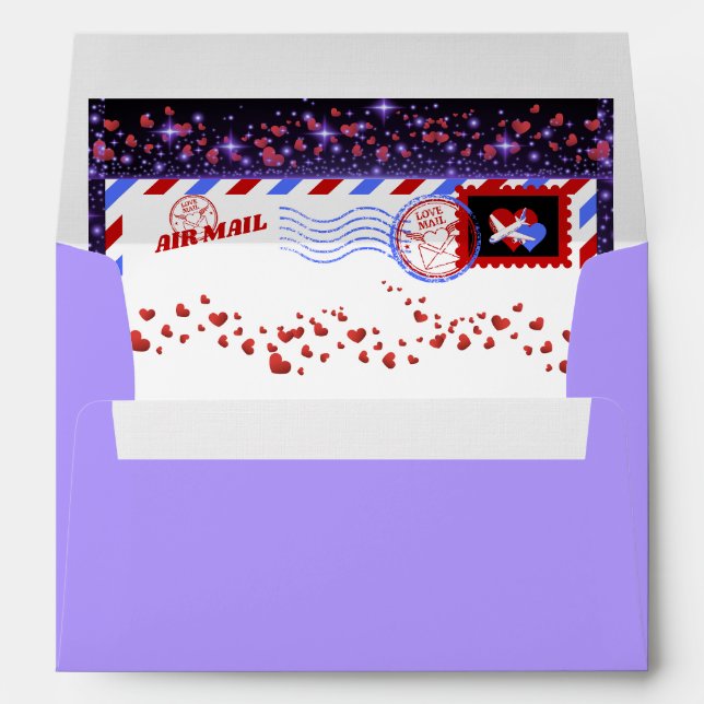 Valentine's Day Air Mail Envelopes (Back (Bottom))