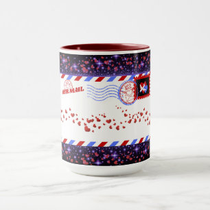 Valentine's Day Air Mail Mug