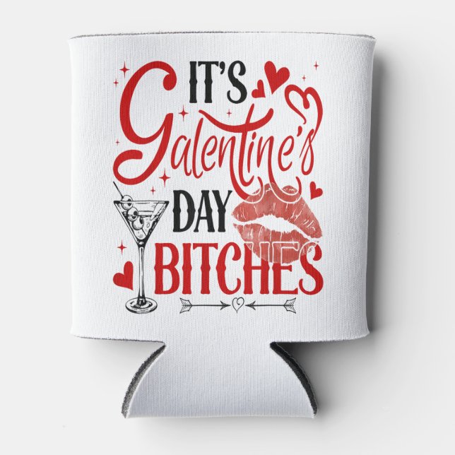 Valentines Day American Sign I Love You Hand Sign  Can Cooler (Front)