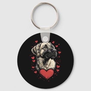 Valentine's Day Anatolian Shepherd Dog Key Ring