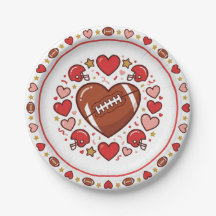 Valentine's Day and Super Bowl Plates