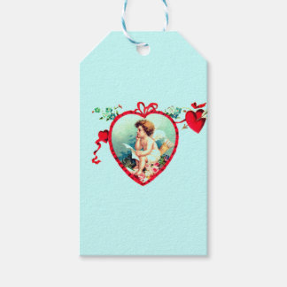 VALENTINE'S DAY ANGEL AND HEART Gift Tag