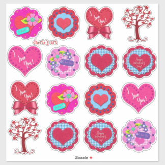 Valentine's Day Assorted Adorable Felt Look