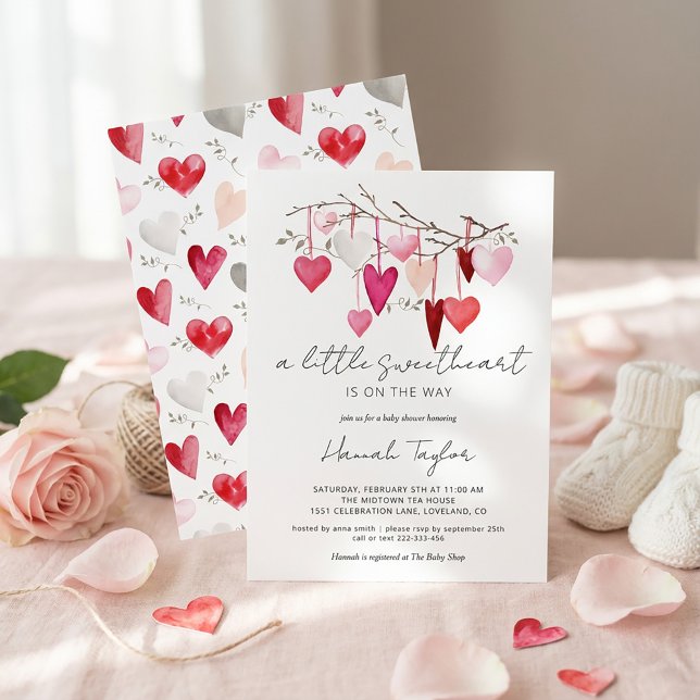 Valentine's Day Baby Shower Invitation (Creator Uploaded)
