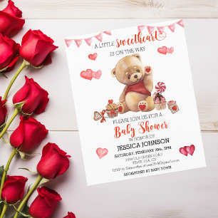 Valentine's Day Baby Shower Teddy Bear Budget