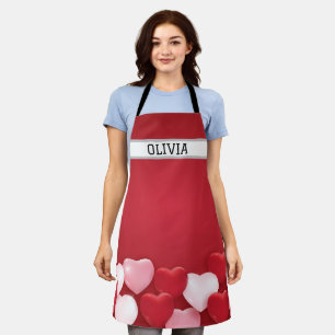Valentines Day Background Apron