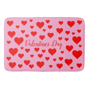 Valentines day bath mat