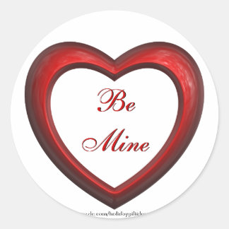 Valentine's Day "Be Mine" Heart - Stickers
