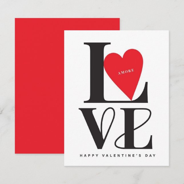 Valentine's Day  Be Mine Valentine's Day Card (Front/Back)