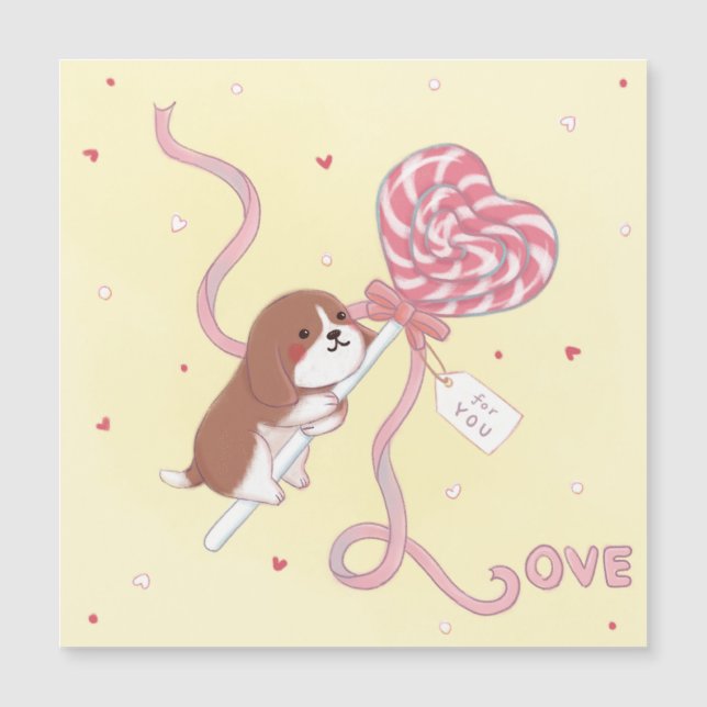 Valentine's Day: Beagle & Lollipop (Front)