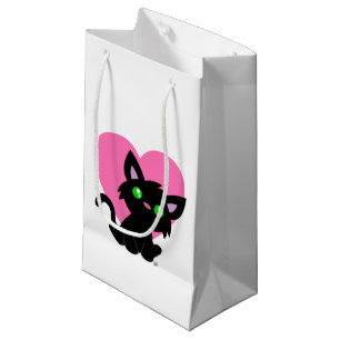 Valentine's Day Black Kitty Gift Bag
