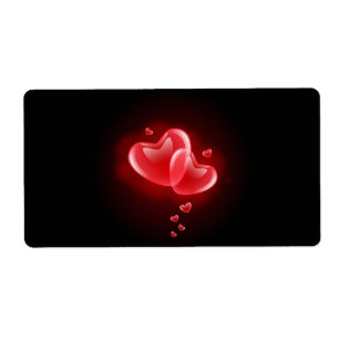 Valentine's day blazing hearts