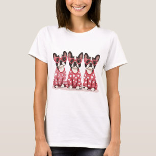Valentines Day Boston Terrier Dogs T-Shirt