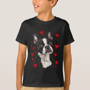 Valentine's Day Boston Terrier T-Shirt