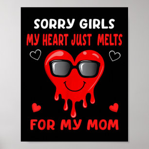Valentines Day Boys Kids Son My Heart Just Melts F Poster
