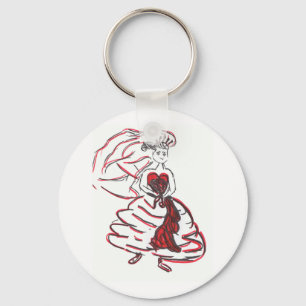 Valentine's Day Bride Key Ring