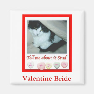 Valentine's Day Bride Magnet