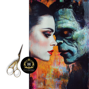 Valentines Day Bride of Frankenstein  Tissue Paper