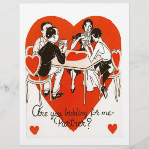 Valentine's Day Bridge Game Flyer